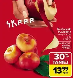 Carrefour Nektarynki PLATERINA skrzyneczka oferta
