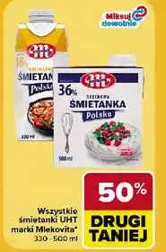 Carrefour Wszystkie śmietanki UHT marki Mlekovita oferta