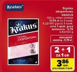 Carrefour Szynka eksportowa Krakus oferta