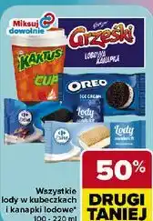 Carrefour Wszystkie lody w kubeczkach i kanapki lodowe oferta
