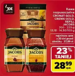 Carrefour Kawa rozpuszczalna Jacobs Cronat Gold / Crema Gold / Refill oferta