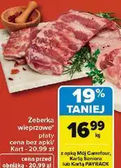 Carrefour Żeberka wieprzowe płaty oferta
