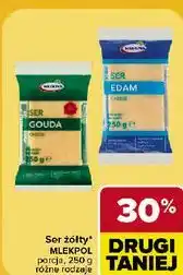 Carrefour Ser żółty Mlekpol Gouda, Edam oferta