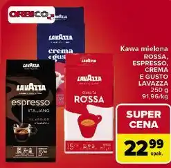 Carrefour Kawa mielona Lavazza Espresso / Rossa / Crema e Gusto oferta