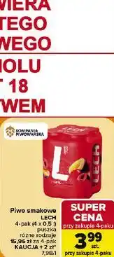 Carrefour Piwo smakowe Lech 4-pak oferta