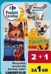 Carrefour Wszystkie przysmaki dla psa, kota CARREFOUR oferta