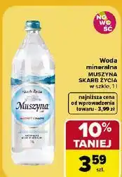 Carrefour Woda mineralna MUSZYNA SKARB ŻYCIA w szkle oferta