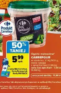Carrefour Ogórki małosolne Carrefour oferta