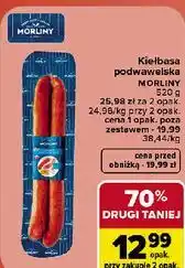 Carrefour Kiełbasa podwawelska Morliny oferta