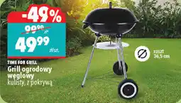 Biedronka Time for Grill Grill ogrodowy węglowy kulisty, z pokrywą, ruszt 36,5 cm oferta