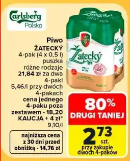 Carrefour Piwo ŽATECKÝ oferta