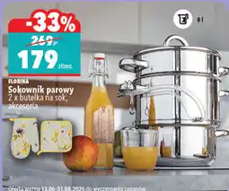 Biedronka Florina Sokownik parowy 2 x butelka na sok, akcesoria oferta