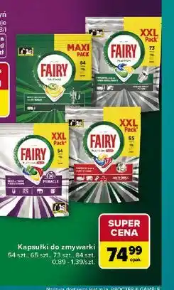 Carrefour Kapsułki do zmywarki Fairy oferta