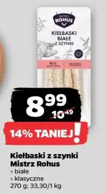 Netto Kiełbaski z szynki Mistrz Rohus oferta