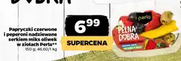 Netto Papryczki czerwone i peperoni nadziewane serkiem miks oliwek w ziołach Perla oferta