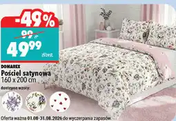 Biedronka Pościel satynowa Domarex 160 x 200 cm oferta