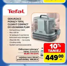 Carrefour Odkurzacz piorący Tefal Clean It Compact IZ3020FO oferta
