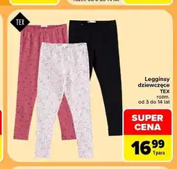 Carrefour Legginsy dziewczęce TEX oferta