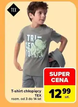 Carrefour T-shirt chłopięcy TEX oferta