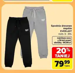 Carrefour Spodnie dresowe męskie Everlast oferta