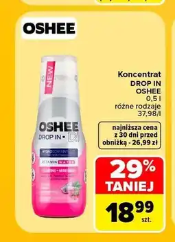 Carrefour Koncentrat Drop In Oshee Vitamin Water oferta