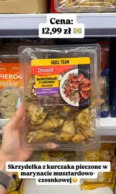 Dino Skrzydełka z kurczaka pieczone Drosed Grill Team w marynacie musztardowo-czosnkowej oferta