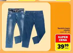 Carrefour Spodnie jeans męskie TEX oferta