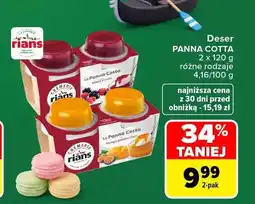 Carrefour Deser Panna Cotta owoce leśne Rians oferta