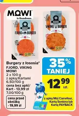 Carrefour Burgery z łososia Fjord 2-pak oferta