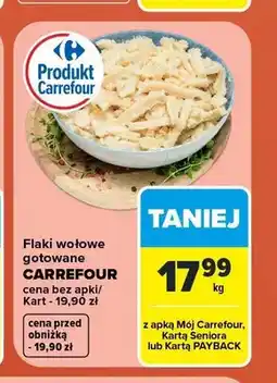 Carrefour Flaki wołowe gotowane Carrefour oferta