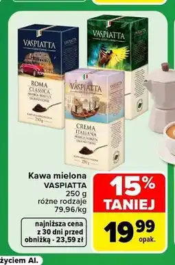 Carrefour Kawa mielona Vaspiatta Roma Classica oferta