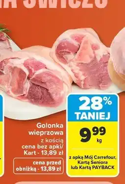 Carrefour Golonka wieprzowa z kością oferta