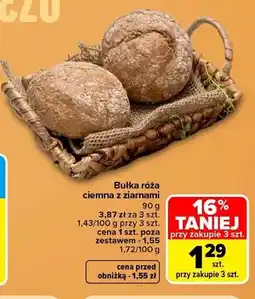 Carrefour Bułka róża ciemna z ziarnami oferta