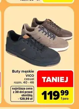 Carrefour Buty męskie Vico casual oferta