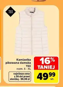 Carrefour Kamizelka pikowana damska TEX oferta