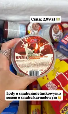 Dino Lody Kaprysek o smaku śmietankowym z sosem karmelowym Lody Jan oferta