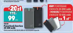 Biedronka Powerbank Tracer EnerGen 20 000mAh oferta
