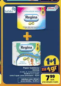 Carrefour Papier toaletowy Regina Rumiankowy oferta