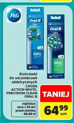 Carrefour Końcówki do szczoteczek elektrycznych Oral-B Precision Clean oferta