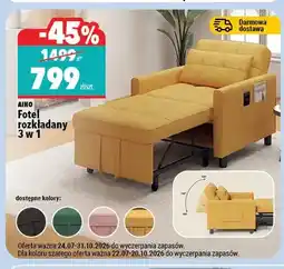 Biedronka Fotel rozkładany Aiho 3 w 1 oferta
