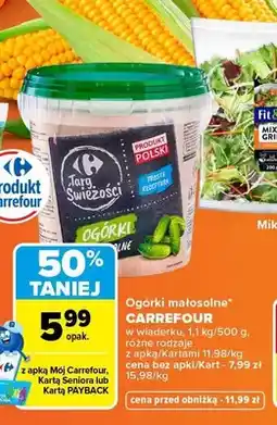 Carrefour Ogórki małosolne Carrefour Targ Świeżości oferta