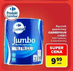 Carrefour Ręcznik papierowy Carrefour Essential Jumbo oferta