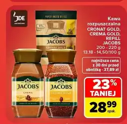 Carrefour Kawa rozpuszczalna Jacobs Cronat Gold oferta