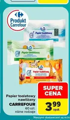 Carrefour Papier toaletowy nawilżany Carrefour z ekstraktem z rumianku oferta