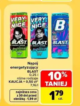 Carrefour Napój energetyzujący Blast Very Nice Hibiskus oferta