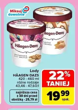 Carrefour Lody Häagen-Dazs Macadamia Nut Brittle oferta