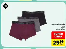 Carrefour Bokserki męskie TEX 3-pak oferta