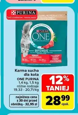 Carrefour Karma sucha dla kota Purina One Bifensis Sterilcat oferta