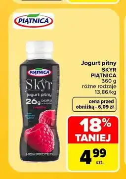 Carrefour Jogurt pitny Skyr Piątnica malina oferta
