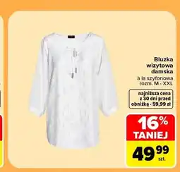 Carrefour Bluzka wizytowa damska à la szyfonowa oferta